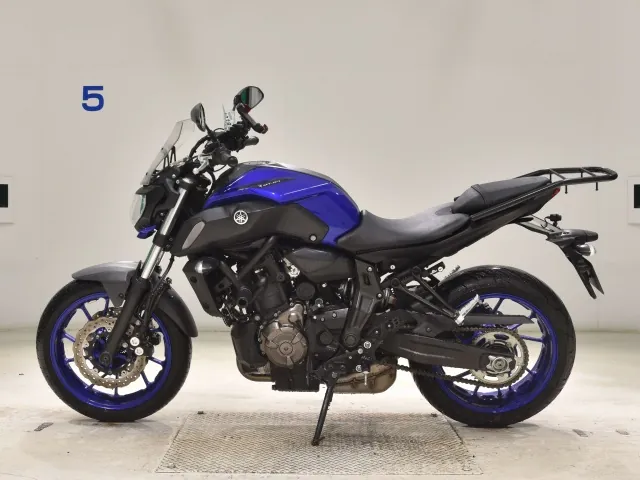 Yamaha Mt-07A 2018, black | blue, фото 2