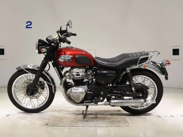 Kawasaki W400 2006, красный, фото 2