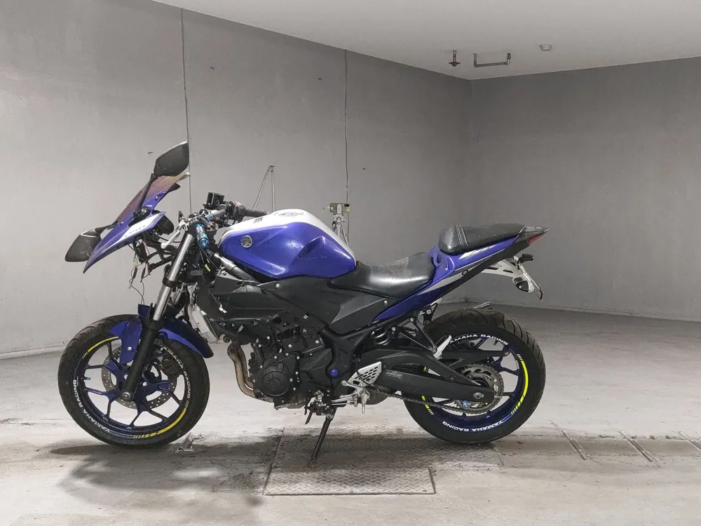 Yamaha YZF-R25, серебристый, синий, фото 2