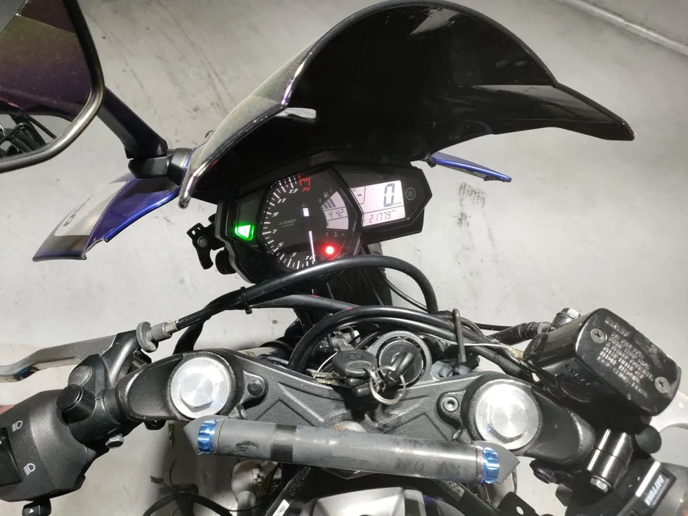 Yamaha YZF-R25, серебристый, синий, фото 5