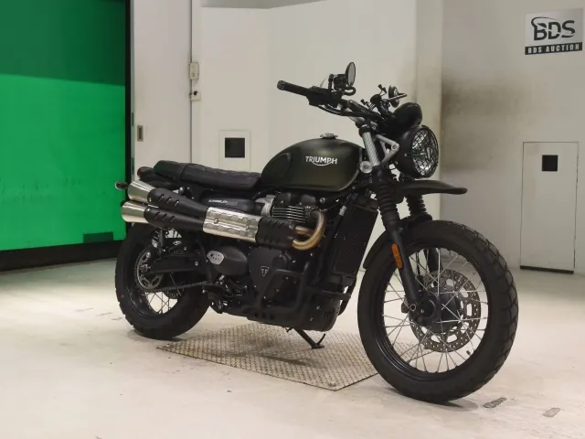 Triumph Scrambler 2023, зелёный, фото 3