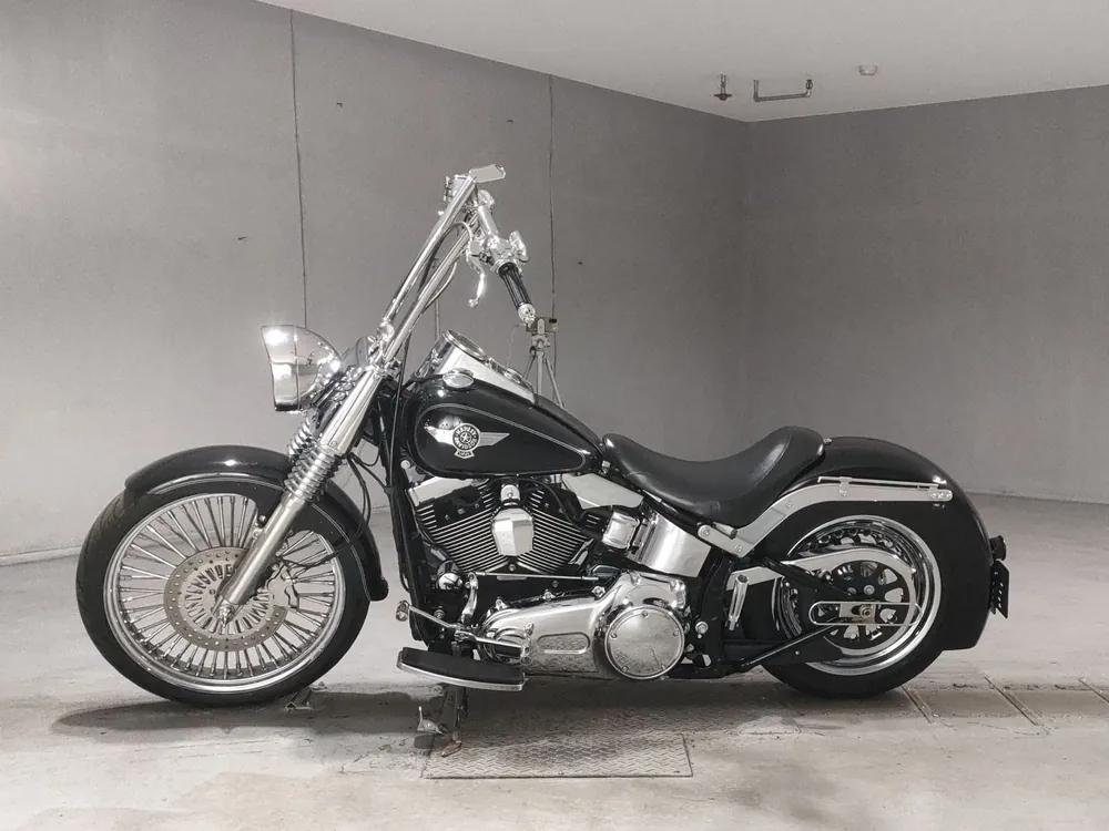 Harley-Davidson FLSTF1580 2013, чёрный, фото 2