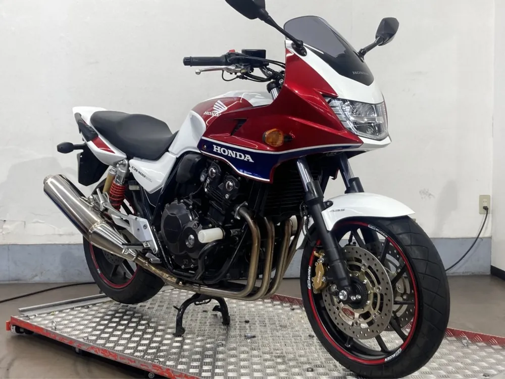 Honda CB400SB 2015, white / red / blue, фото 4