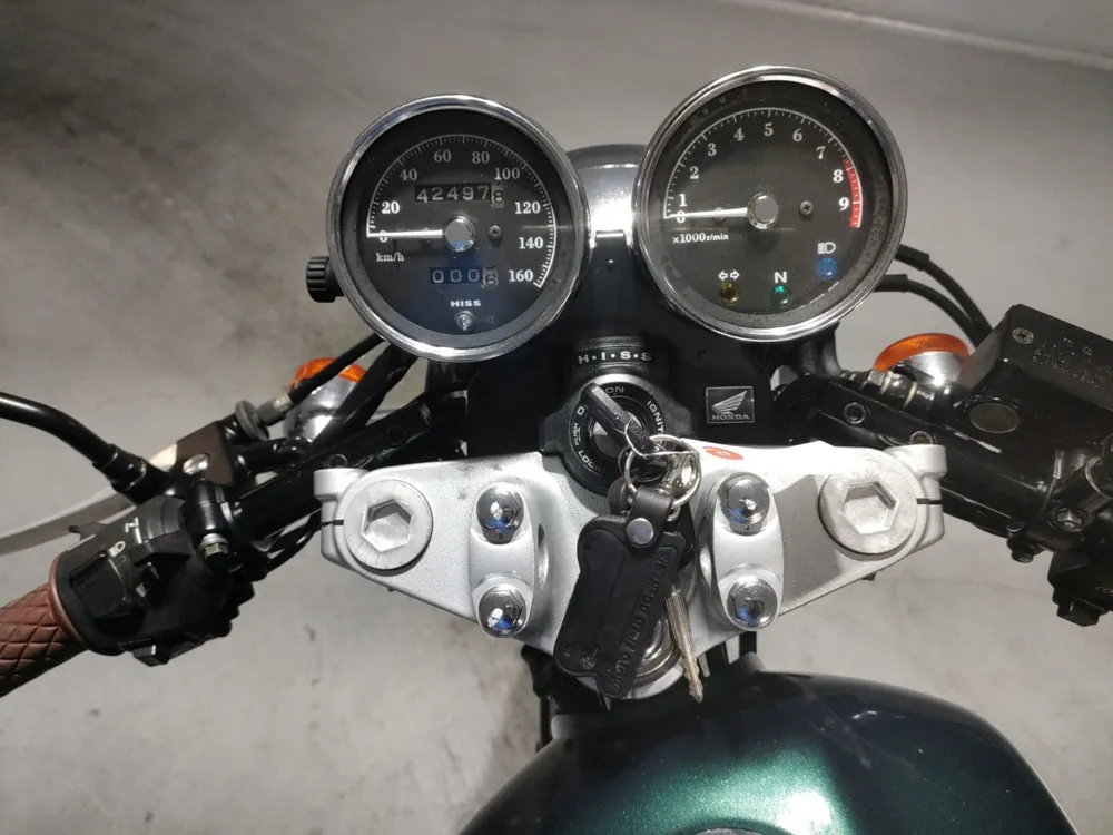 Honda CB400SS 2008, green / beige, фото 5