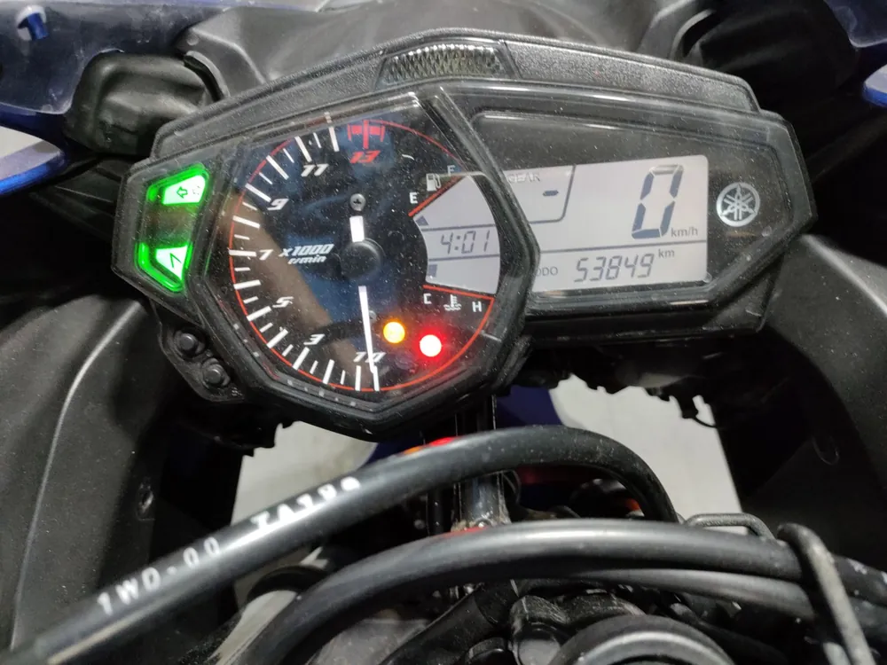 Yamaha YZF-R3 2017, silver / blue, фото 5
