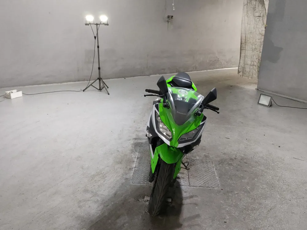 Kawasaki Ninja 250, white/green, фото 3
