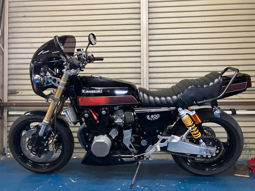 Kawasaki Zephyr 400 1990, black/red, фото 2