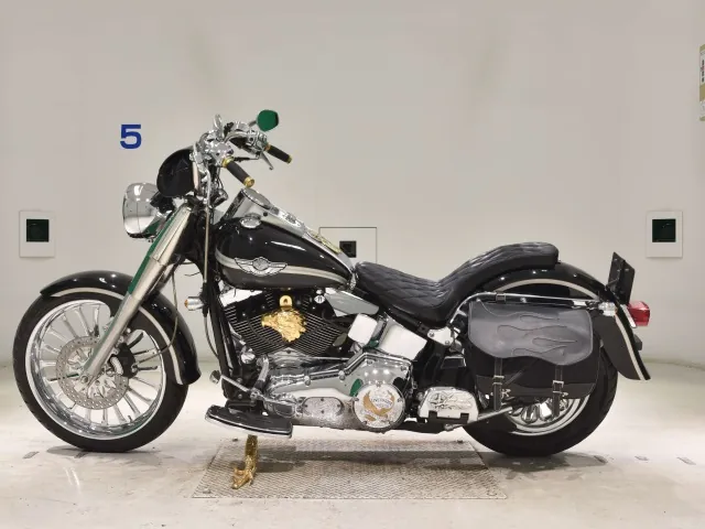 Harley-Davidson FLSTF 1450 2003, black | silver, фото 2