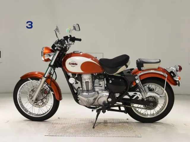 Kawasaki Estrella, white | orange, фото 2