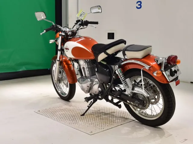 Kawasaki Estrella, white | orange, фото 6