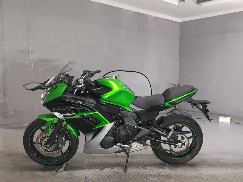 Kawasaki Ninja 400 2015, black / green, фото 2
