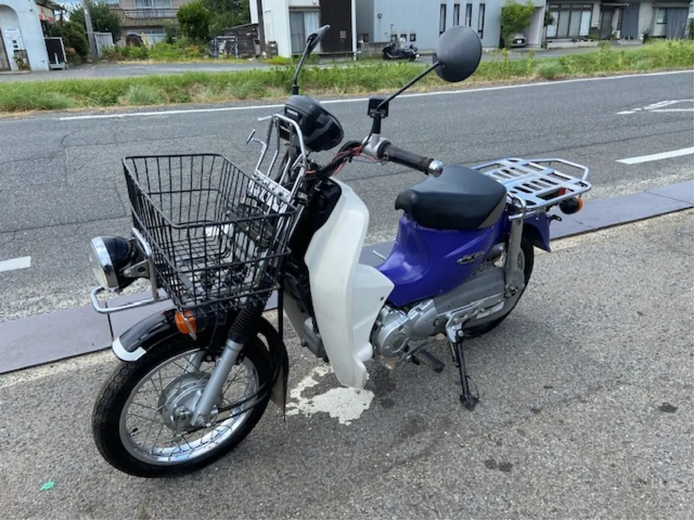 Honda Super Cub110, blue white, фото 2