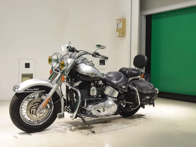Harley-Davidson FLSTC1450 2003, чёрный, серебристый, фото 4