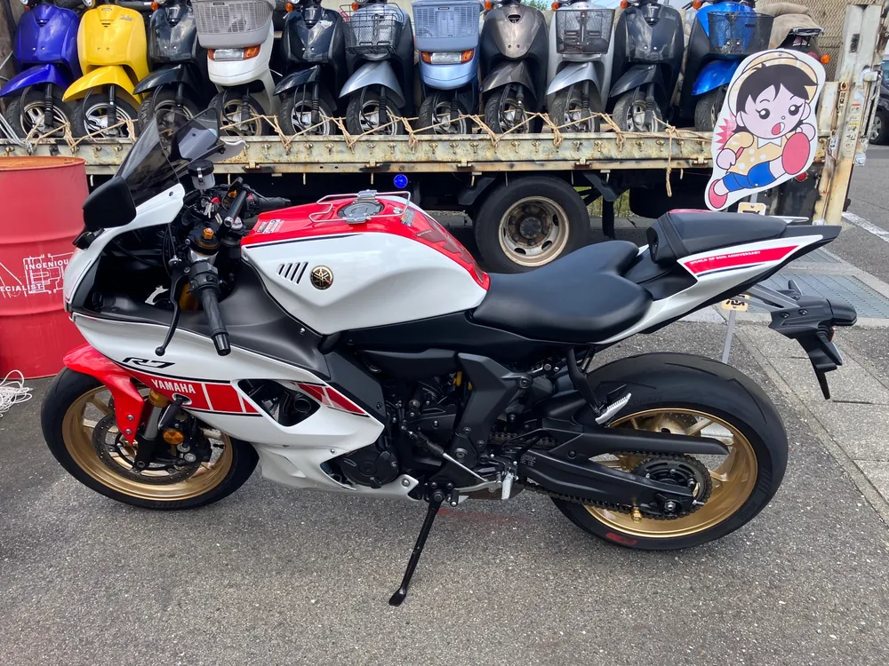 Yamaha YZF-R7 2023, white / red, фото 2