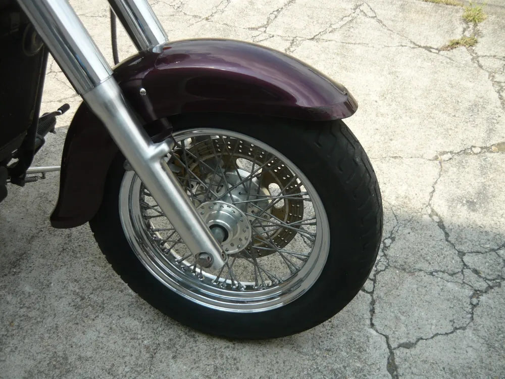 Kawasaki Vulcan 400 Classic 1998, cream, фиолетовый, фото 6