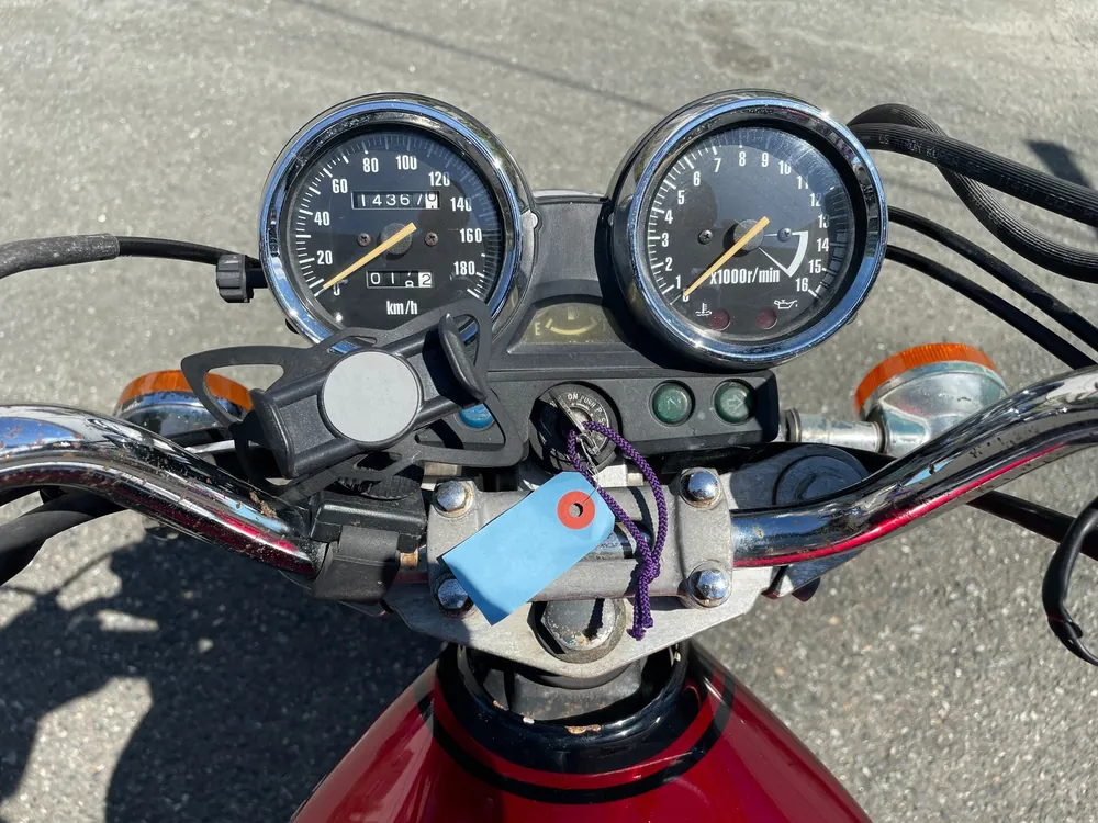 Kawasaki Zephyr 400 1996, чёрный, красный, фото 2