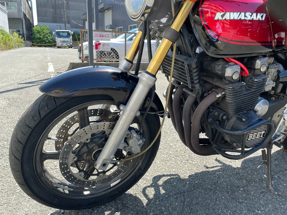 Kawasaki Zephyr 400 1996, чёрный, красный, фото 11