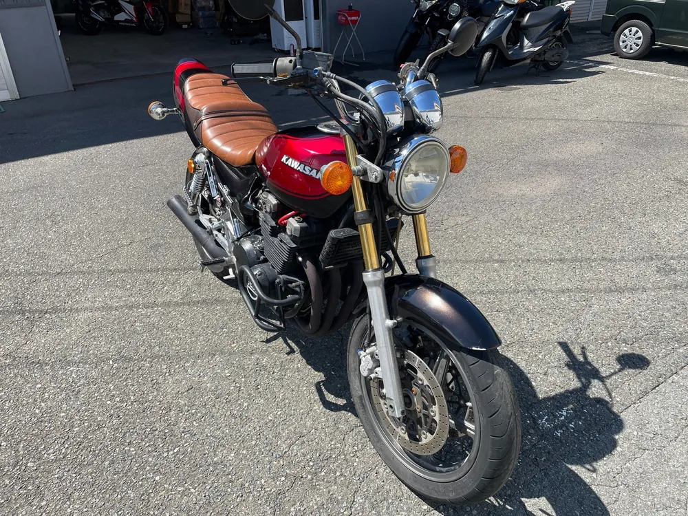 Kawasaki Zephyr 400 1996, чёрный, красный, фото 4