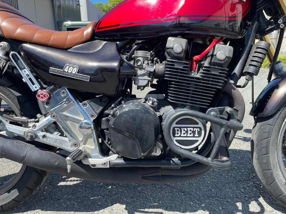 Kawasaki Zephyr 400 1996, чёрный, красный, фото 8
