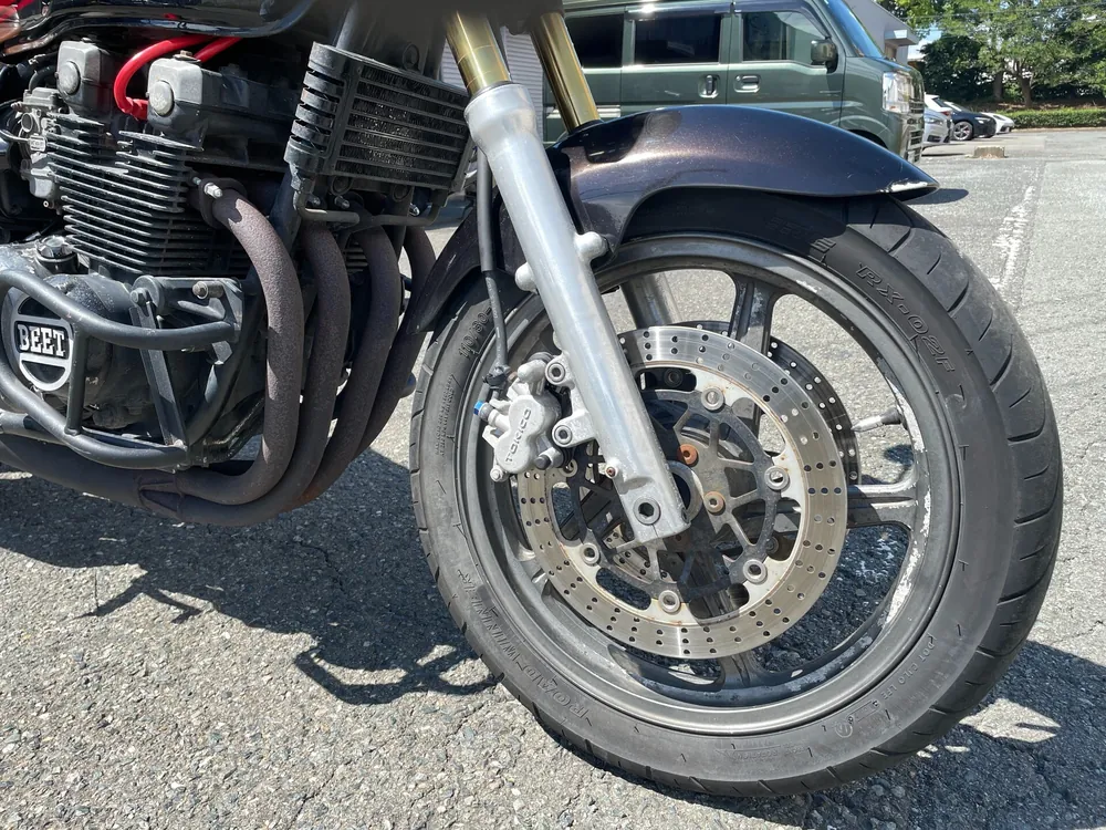 Kawasaki Zephyr 400 1996, чёрный, красный, фото 9