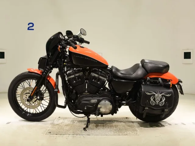 Harley-Davidson XL1200N 2009, black | orange, фото 2