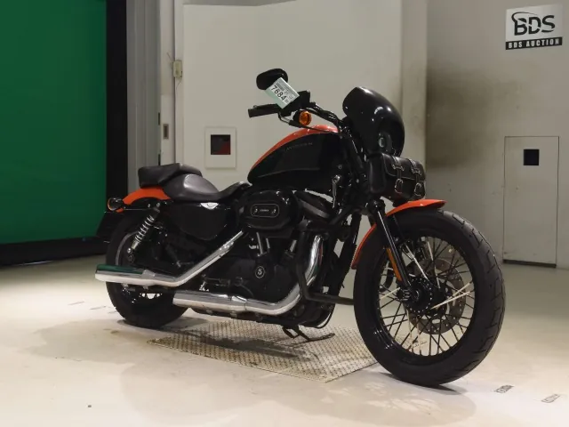 Harley-Davidson XL1200N 2009, black | orange, фото 3