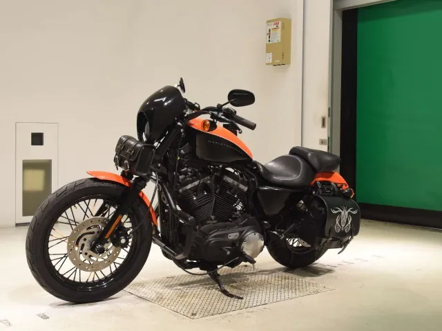 Harley-Davidson XL1200N 2009, black | orange, фото 4