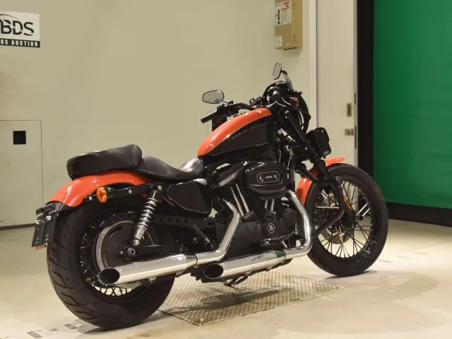 Harley-Davidson XL1200N 2009, black | orange, фото 5