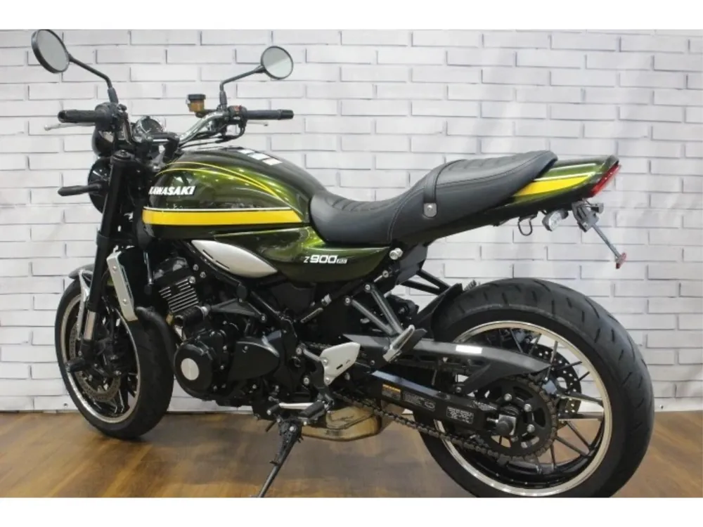 Kawasaki Z900RS 2021, жёлтый, зелёный, фото 9