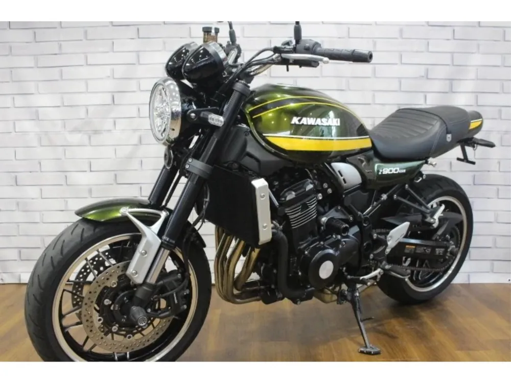 Kawasaki Z900RS 2021, жёлтый, зелёный, фото 10