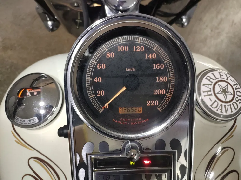 Harley-Davidson Heritage Softail Classic FLSTC1450 2003, белый, фото 5