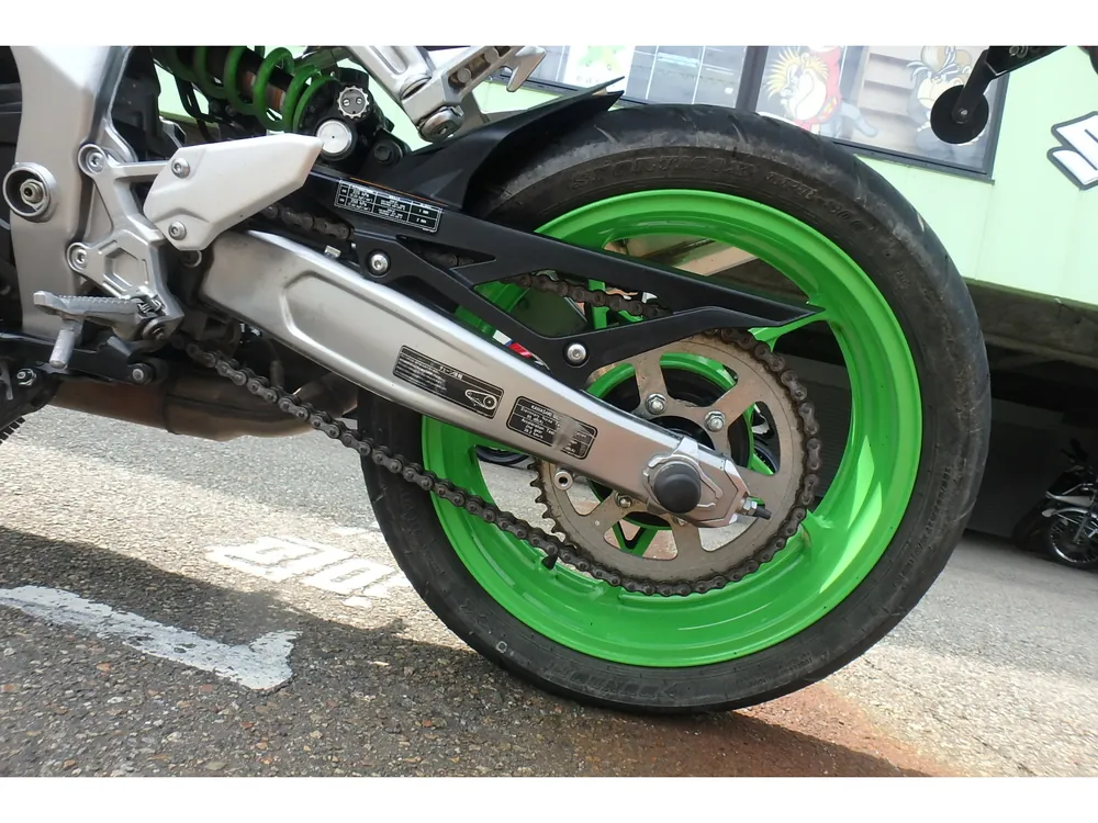 Kawasaki ZX-4R SE 2024, white / lime / blue, фото 13