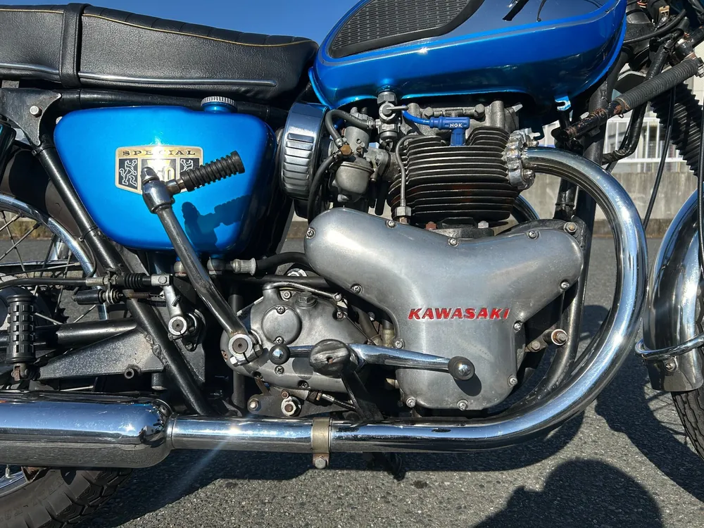Kawasaki W1SA 1969, синий, фото 4