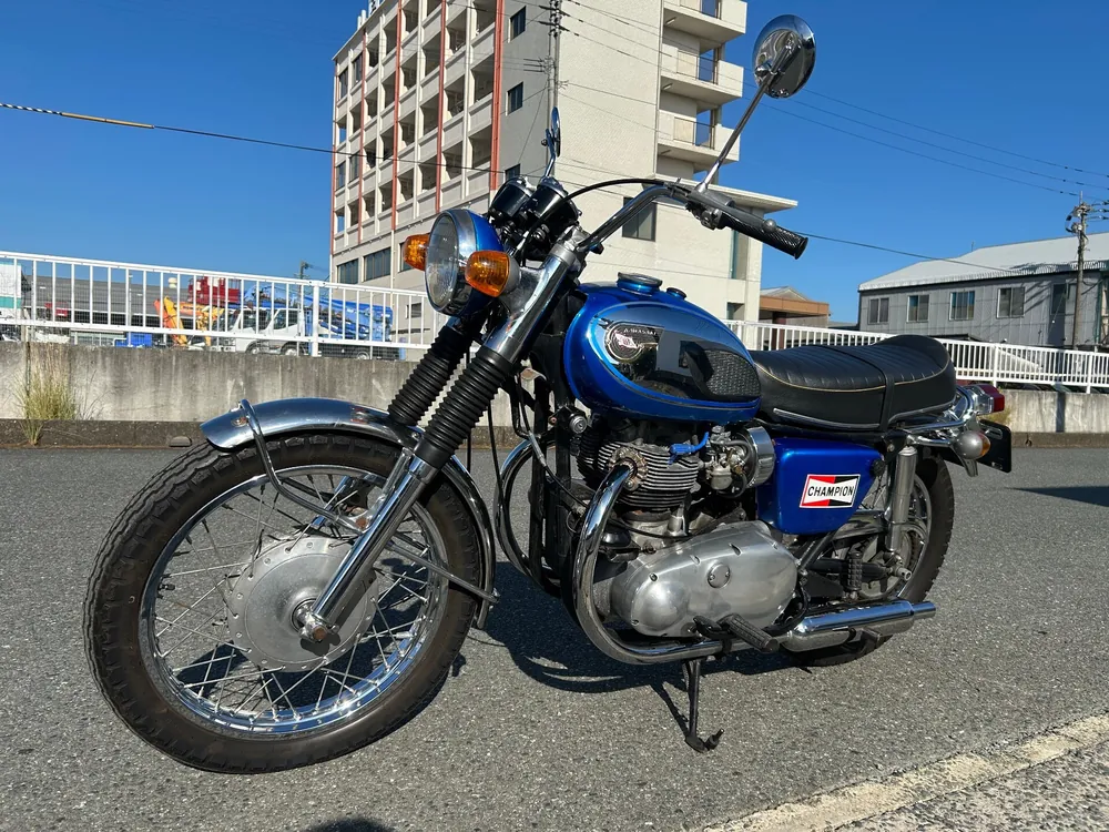 Kawasaki W1SA 1969, синий, фото 8