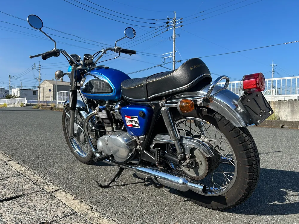 Kawasaki W1SA 1969, синий, фото 10