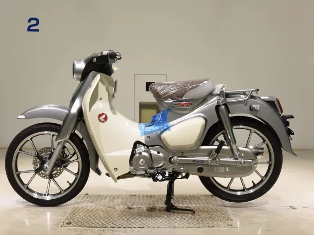 Honda C125-2, серебристый, фото 2