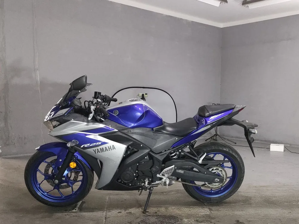 Yamaha YZF-R25, серебристый, синий, фото 2
