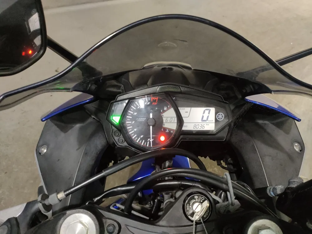 Yamaha YZF-R25, серебристый, синий, фото 5