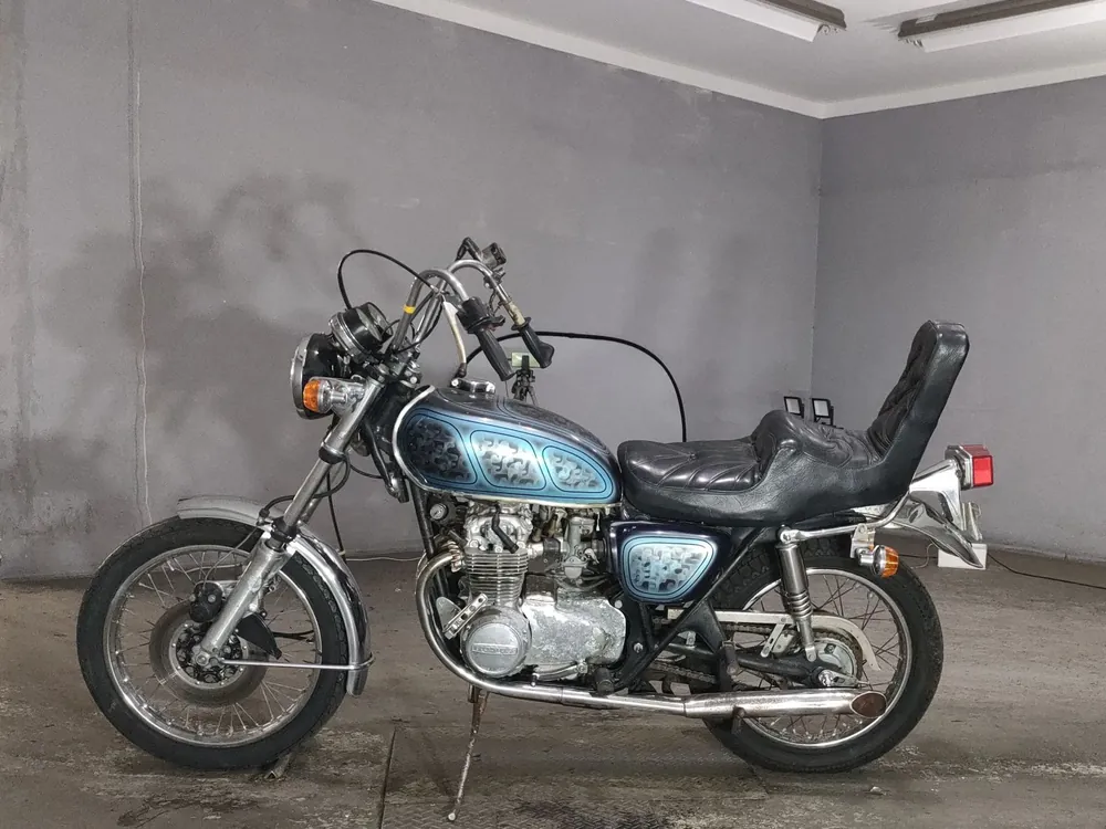 Honda Cb550, синий, фото 2