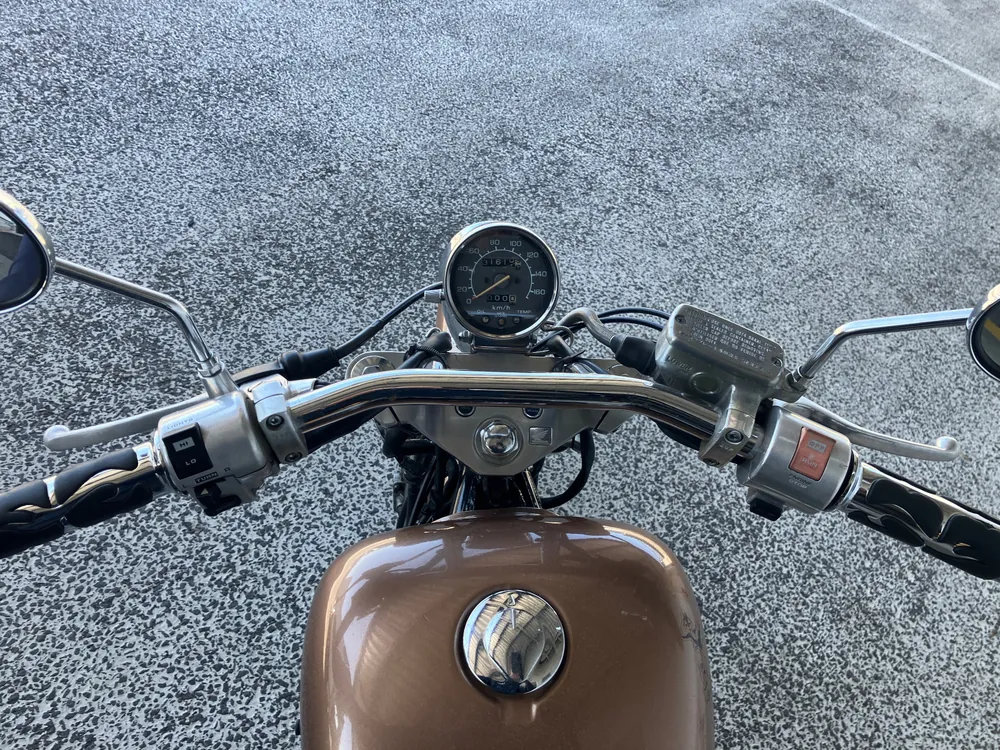Honda Steed 400 1993, золотистый, фото 3