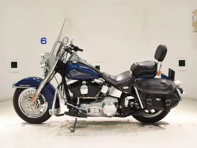 Harley-Davidson FLSTC1450 1999, синий, фото 2