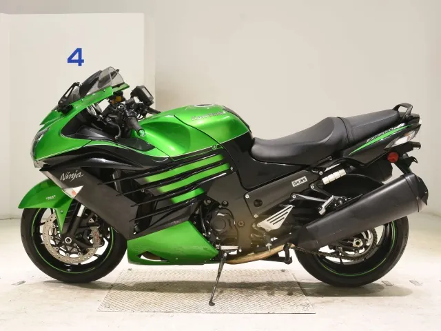 Kawasaki ZX-14RA 2016, black | green, фото 2