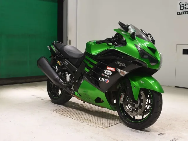 Kawasaki ZX-14RA 2016, black | green, фото 3
