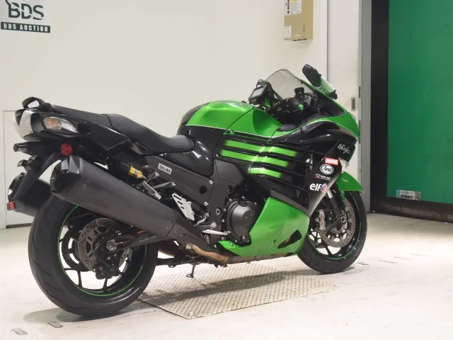 Kawasaki ZX-14RA 2016, black | green, фото 5