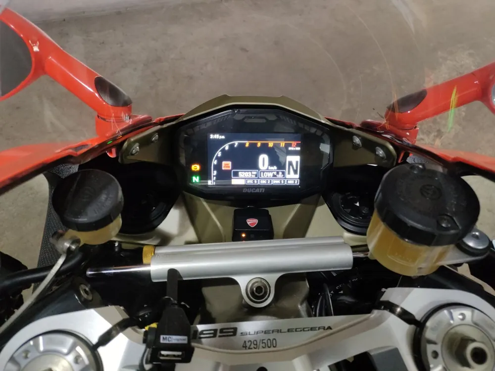 Ducati 1199 SUPER REJJE-RA 2015, white / red, фото 5