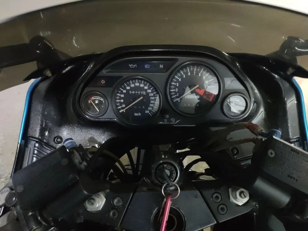 Kawasaki ZZ-R1100 1993, чёрный, синий, фото 5