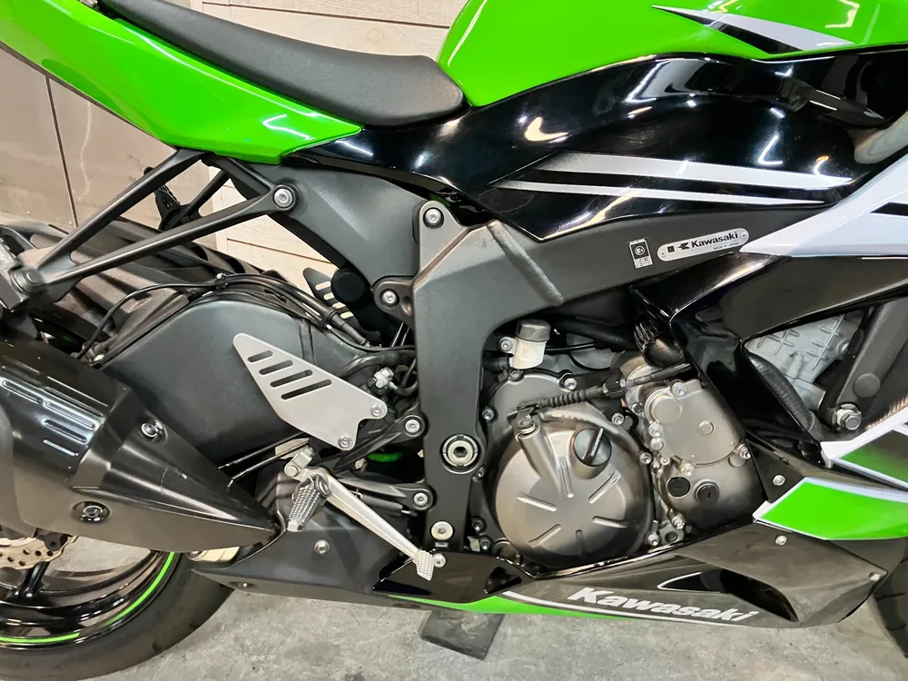 Kawasaki Ninja ZX-6RABS 2015, lime / black / white, фото 13