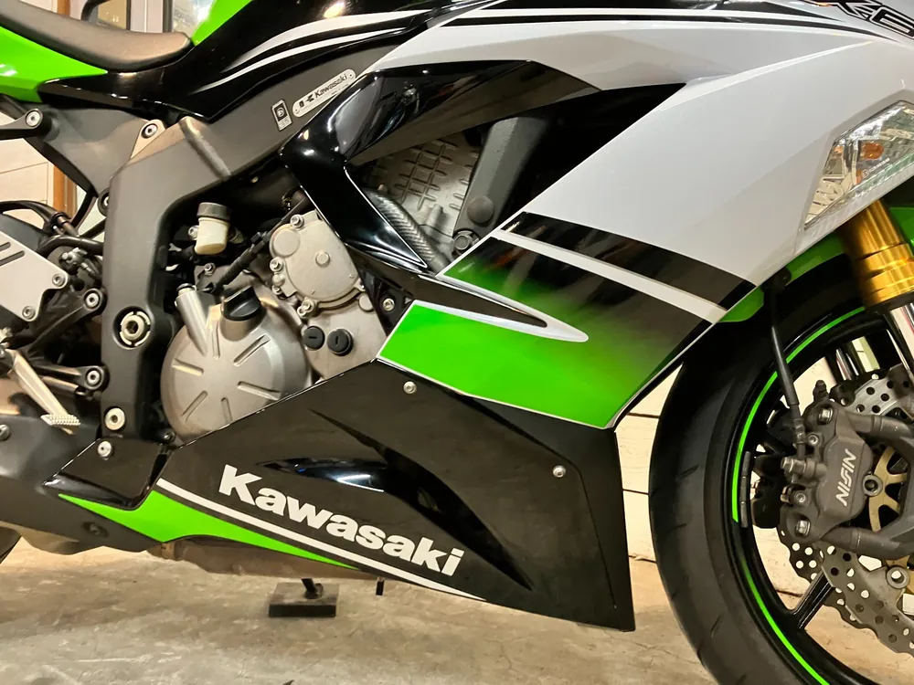 Kawasaki Ninja ZX-6RABS 2015, lime / black / white, фото 14