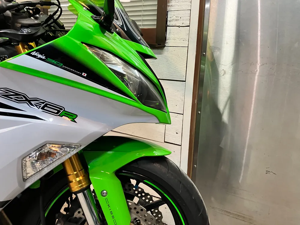 Kawasaki Ninja ZX-6RABS 2015, lime / black / white, фото 17