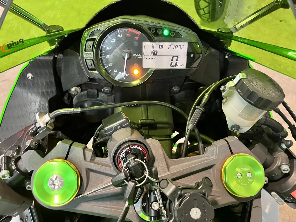 Kawasaki Ninja ZX-6RABS 2015, lime / black / white, фото 3